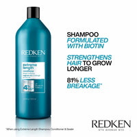 Thumbnail for Redken Extreme Length Shampoo & Conditioner Set For Damaged Hair - Prevents Breakage and Strengthens Hair, Infused With Biotin For Hair Growth