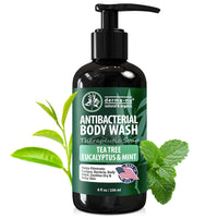 Thumbnail for Antibacterial Body Wash - Antibacterial Soap And Tea Tree Body Wash For Jock Itch, Athletes Foot, Eczema And Back Acne - Anti Bacterial Body Soap For Men And Women Safe For All Skin Types - 8 Oz