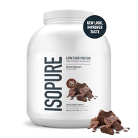 Thumbnail for Isopure Low Carb 100% Pure Whey Isolate Protein Powder, Gluten Free, With Vitamins, Dutch Chocolate, 25g Protein Per Serving, 4.5 Lbs, 62 Servings (Packaging May Vary)