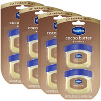 Thumbnail for Vaseline Lip Therapy Cocoa Butter 8-Pack – Mini Lip Balms for Soft, Glowing Lips, 0.25 Oz Ea