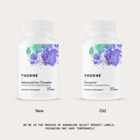 Thumbnail for THORNE - Advanced Iron Complex (Formerly Ferrasorb) - Complete Blood Support Formula* - Elemental Iron, Folate, B and C Vitamins for Optimal Absorption - Gluten, Dairy & Soy-Free - 60 Servings