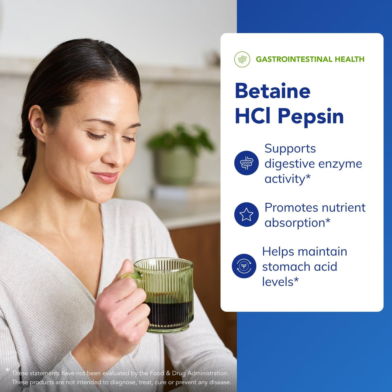 Pure Encapsulations Betaine HCl Pepsin - Digestive Enzymes Supplement for Digestion Aid & Support, Stomach Acid & Nutrient Absorption* - 250 Capsules