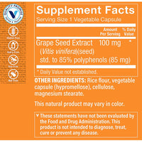 Thumbnail for The Vitamin Shoppe Grape Seed Extract 100 (120 Capsules) (120 Capsules)