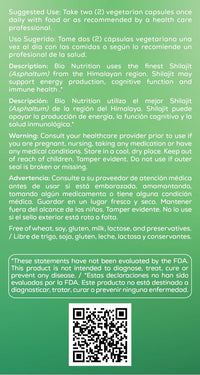 Thumbnail for Bio Nutrition Shilajit (Asphaltum), 60 Vegetarian Capsules (500 mg per Capsule)