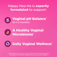 Thumbnail for OLLY Happy Hoo-Ha Capsules, Probiotic for Women, Vaginal Health and pH Balance, 10 Billion CFU, Gluten Free - 25 Count