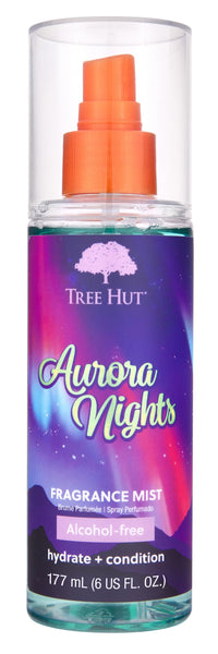 Tree Hut Aurora Nights Fragrance Mist, Hydrating, Alcohol-Free Formula, Cozy Scent with Warm Pistachio and Toasted Marshmallow Notes, 6 Fl Oz