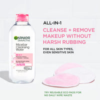 Thumbnail for Garnier Micellar Cleansing Water, All-in-1 Makeup Remover and Facial Cleanser, For All Skin Types, 3.4 Fl Oz (100mL), 1 Count (Packaging May Vary)