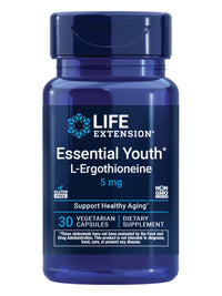 Thumbnail for Life Extension Essential Youth L-Ergothioneine – Promotes Longevity & Healthy Aging – Gluten-Free – Non-GMO – Vegetarian – 5 mg – 30 Vegetarian Capsules