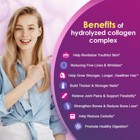 Thumbnail for NATURE TARGET Multi Collagen Peptides Powder - Type I, II, III, V, X - Hydrolyzed Collagen Peptides with Vitamin C Hyaluronic Acid, Supports Skin Hair Nail & Joint, Grass-Fed, Non-GMO, 50 Servings