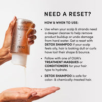 Thumbnail for OUAI Detox Shampoo - Clarifying Shampoo for Build Up, Dirt, Oil, Product and Hard Water - Apple Cider Vinegar & Keratin for Clean, Refreshed Hair - Sulfate-Free Hair Care (10 oz)
