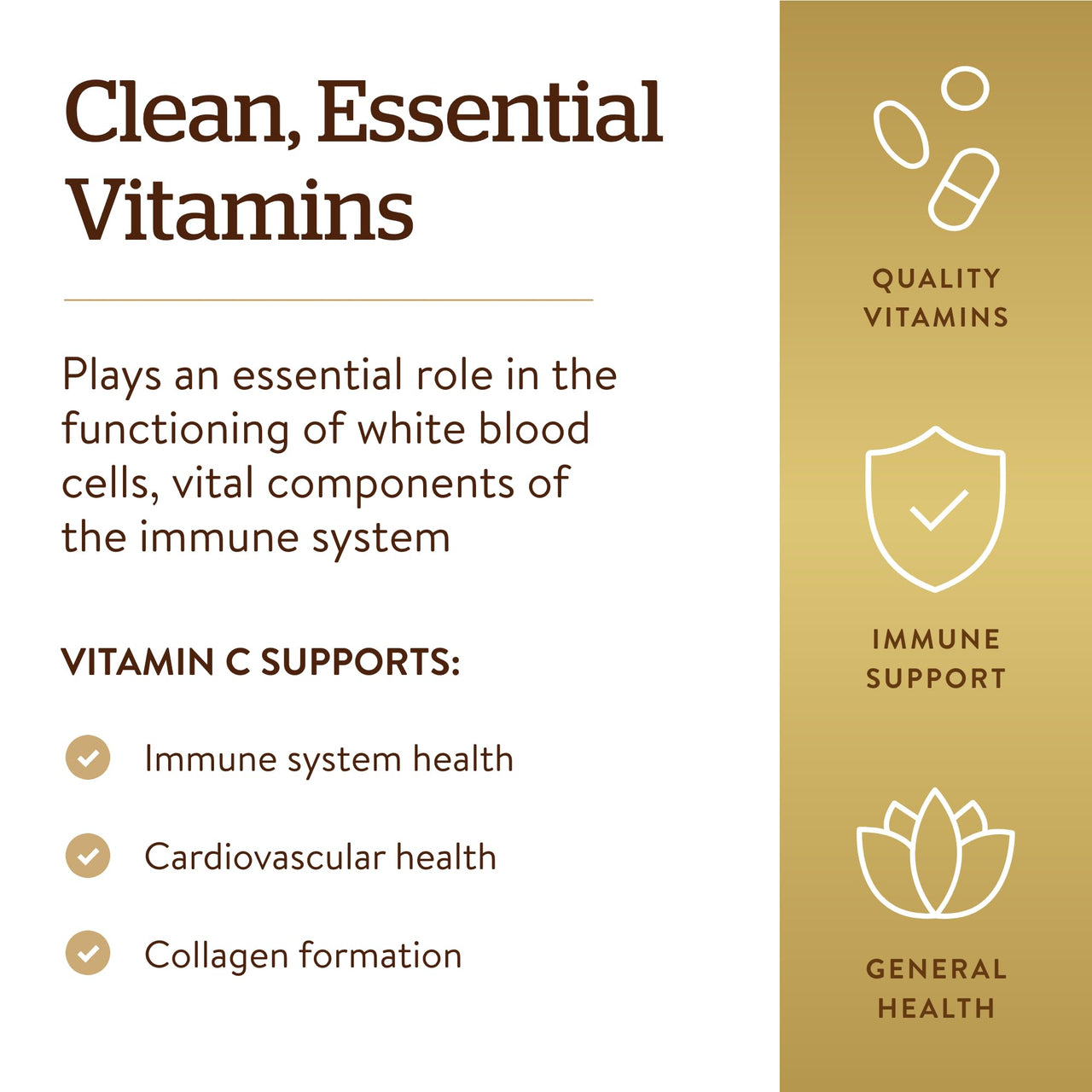 Solgar Vitamin C 500 mg, 100 Vegetable Capsules - Antioxidant & Immune Support - Overall Health - Supports Healthy Skin & Joints - Non GMO, Vegan, Gluten Free, Kosher - 100 Servings