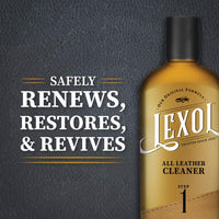 Thumbnail for Lexol All Leather Cleaner for Car Interior, Couches and Furniture, Shoes and Boots, Purses and Handbags, Baseball Gloves and Horse Saddles, and More, 16.9 oz