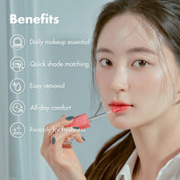 Thumbnail for rom&nd Dewy-ful Water Tint 09 Cotton Melba | Hydrating, Non-Sticky Lip Stain with Sheer Gloss | Long-Lasting K-Beauty Liquid Lip Color