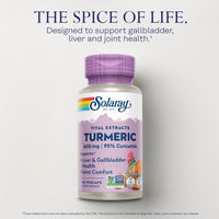 Thumbnail for SOLARAY Turmeric Supplement 600mg - Turmeric Root with 95% Curcumin - Joint Support Supplement - Joint Health, Gallbladder and Liver Support, Non-GMO, Vegan, Gluten Free, 60-Day Guarantee, 60 Servings