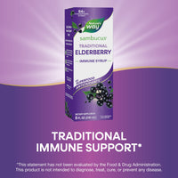 Thumbnail for Nature’s Way Sambucus Elderberry Traditional Immune Syrup, Highly Concentrated Black Elderberry Extract, Traditional Immune Support*, Delicious Berry Flavored, 8 Fl Oz (Packaging May Vary)