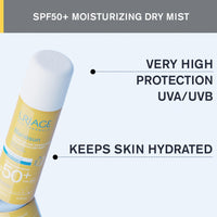 Thumbnail for Uriage Bariesun Moisturizing Sunscreen Spray SPF50+ 200 ml With Vitamin E|SPF Over Makeup|Very High Protection UVA/UVB & Blue Light |Easy To Apply Body Spray SPF|Water Resistant Suitable For Sensitive Skin