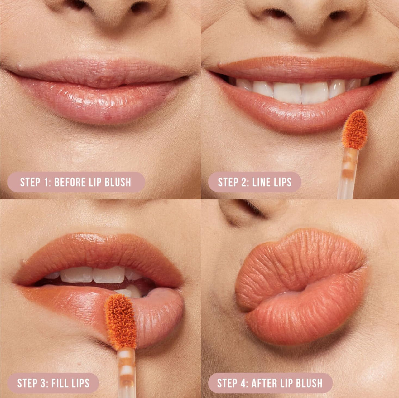 HUDA BEAUTY Lip Blush Cream Lip & Cheek Stain Rosy Kiss