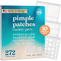 Thumbnail for 272 CT Large Pimple Patches for Face - Variety Pack Zit Patches w/ Salicylic Acid, Tea Tree, Calendula Oil - Pimple Patches Large Acne Patches for Face and Body - Dark Spot Patches