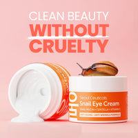 Thumbnail for SeoulCeuticals Korean Snail Mucin Eye Cream - 97.5% Snail Filtrate K Beauty Anti Aging Under Eye Anti Wrinkle Eye Treatment Cream 0.5oz