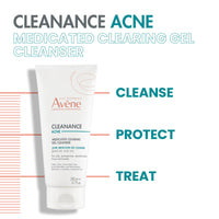 Thumbnail for Avène Cleanance ACNE Clearing Gel, acne cleanser for sensitive skin with Salicylic Acid, deep cleanses & prevents acne on face & body 6.76 Fl Oz