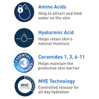 Thumbnail for CeraVe Hydrating Cream To Foam Cleanser, Makeup Remover Face Wash For Dry Skin, Foaming Facial Cleanser With Hyaluronic Acid, Normal To Dry Skin, Fragrance Free & Non Comedogenic, 8 Fluid Ounces