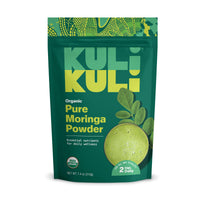 Thumbnail for Kuli Kuli Moringa Oleifera Organic Leaf Powder & Green Smoothie, 100% Pure USDA Certified & Non-GMO Moringa Powder, Great with Smoothies, Tea, and Food, 1 Pack