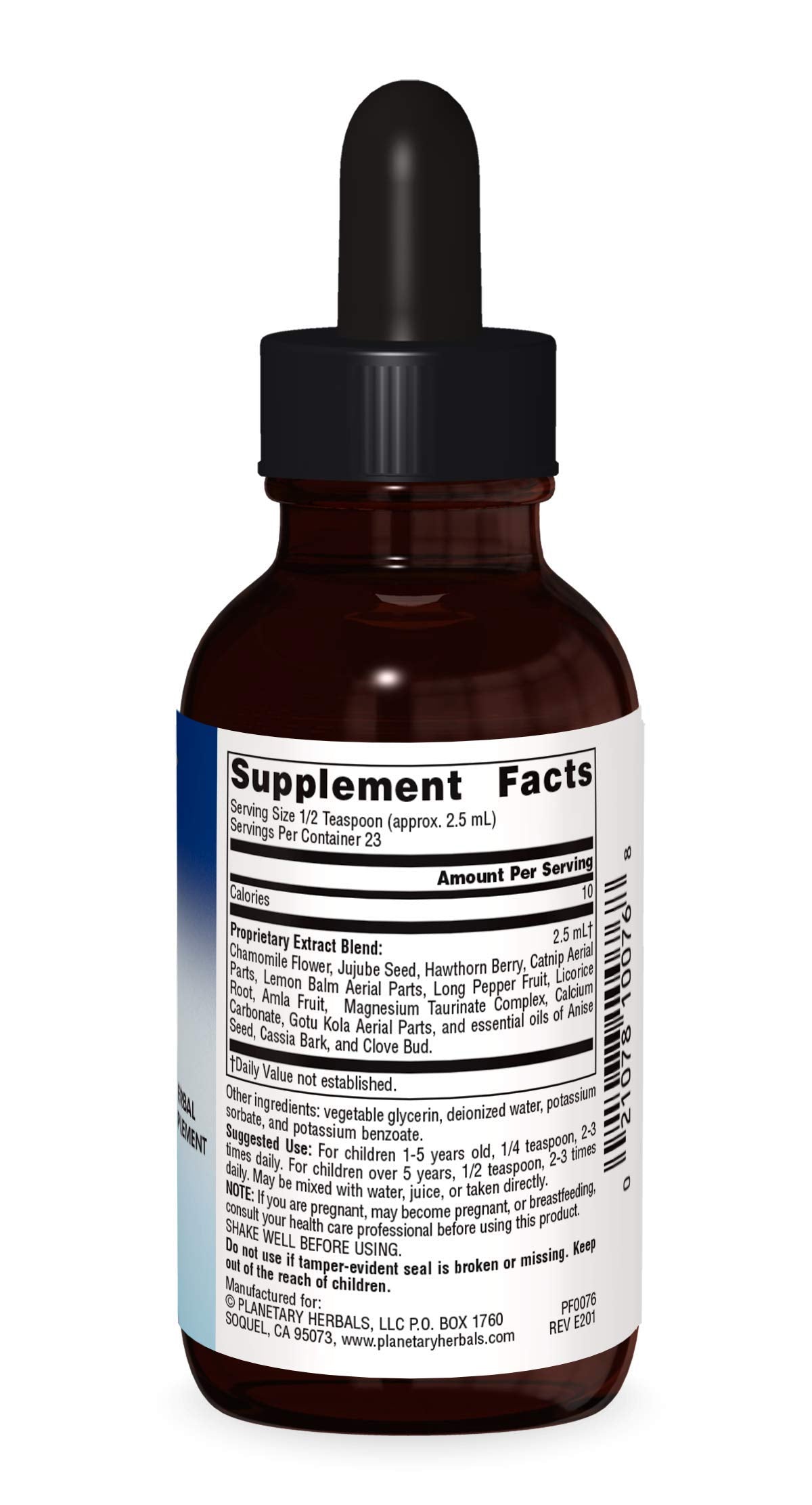 Planetary Herbals Calm Child 2.5 ml Supports Calm Focused Attention - 2 Fluid oz