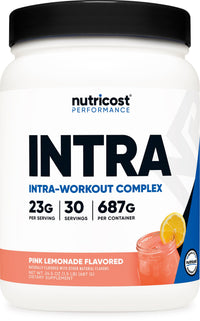 Thumbnail for Nutricost Intra-Workout Powder, 30 Servings (Pink Lemonade) - Non-GMO, Gluten Free, Intraworkout Supplement