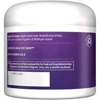 Thumbnail for MRM MSM Cream with Vitamin A & D - Topical MSM Moisturizer Balm for skin health and joint comfort, Hands, Feet, Scar Support & Comfort - 4 Oz