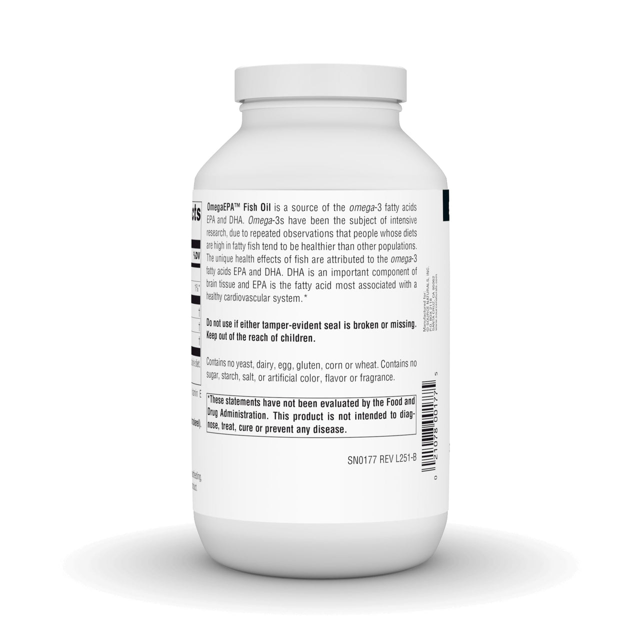 Source Naturals OmegaEPA Fish Oil - Marine Lipids with EPA & DHA Supports Cardiovascular & Brain Health - 200 Softgels