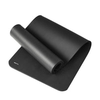 Thumbnail for Amazon Basics 1/2 Inch Extra Thick Exercise Yoga Mat with Carrying Strap, Black