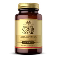 Thumbnail for Solgar Megasorb CoQ-10 400 mg, 60 Softgels - Supports Brain Function - Coenzyme Q10 Supplement - Enhanced Absorption - Gluten Free, Dairy Free - 60 Servings