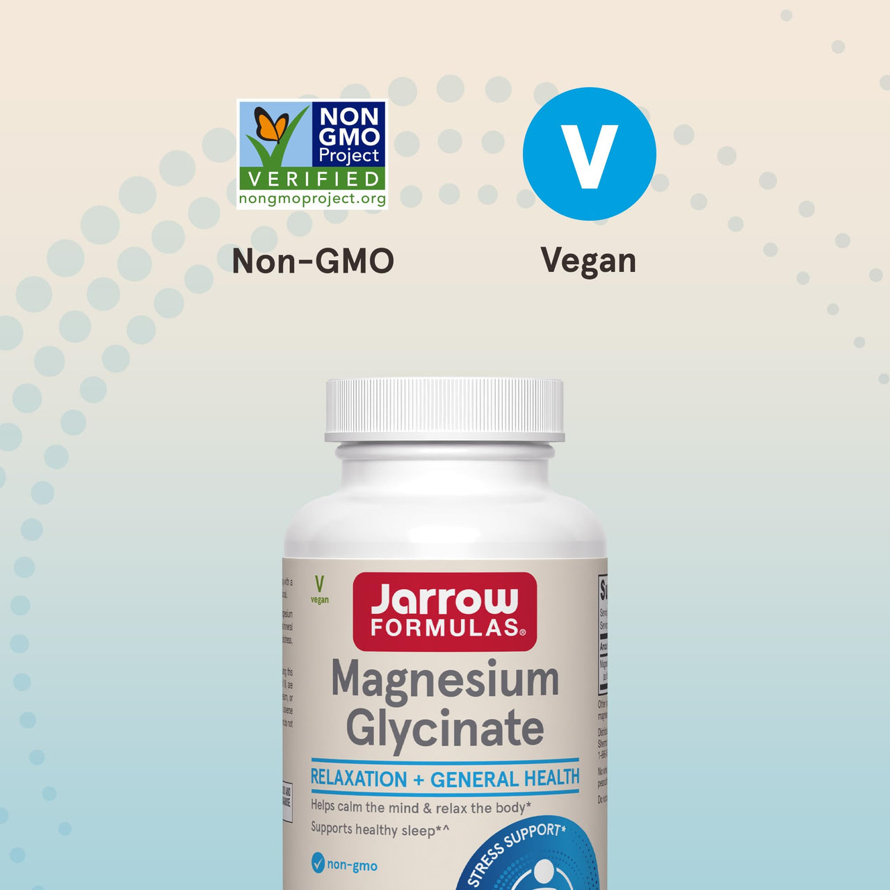 Jarrow Formulas Magnesium Glycinate Veggie Capsules - 360 mg Magnesium per Serving, Supports Relaxation and Healthy Sleep, 90 Count, 30 Day Supply