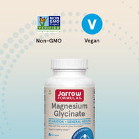 Thumbnail for Jarrow Formulas Magnesium Glycinate Veggie Capsules - 360 mg Magnesium per Serving, Supports Relaxation and Healthy Sleep, 90 Count, 30 Day Supply