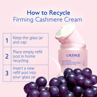 Thumbnail for Caudalie Resveratrol-Lift Retinol Alternative Firming Cashmere Cream, Anti-Aging Moisturizer with Resveratrol, Hyaluronic Acid & Vegan Collagen, Refillable Jar - 50 mL