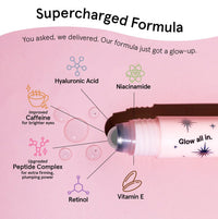 Thumbnail for grace & stella Under Eye Brightener Roller - Airplane Travel Essentials - Travel Size Toiletries - Retinol & Caffeine Eye Serum for Puffiness, Dark Circles, Wrinkles - Vegan Skincare (15ml / 0.51floz)
