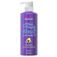 Thumbnail for Aussie 3 Minute Miracle Moist Detangling Deep Conditioner Treatment with Avocado Oil, 16 fl oz, Paraben and Sulfate Free