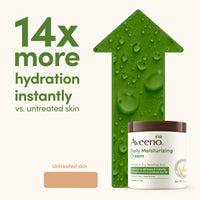Thumbnail for Aveeno Daily Moisturizing Cream with Prebiotic Oat & Shea Butter for Body, Face & Hands Moisturizer Cream, Hydrates Normal to Dry, Sensitive Skin, Fragrance Free, Non-Comedogenic, 20 oz