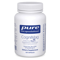 Thumbnail for Pure Encapsulations CogniMag 120's - Magnesium-L-Threonate Supplement - Supports Brain Health & Memory* - Includes Magtein & Polyphenol Blend - 120 Capsules