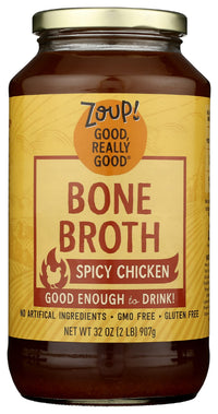 Thumbnail for Zoup Good Really Spicy Chicken Bone Broth, Gluten Free, Non GMO, 32 Ounce (Pack of 6)