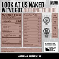 Thumbnail for NAKED Shake - Chocolate Protein Powder - Plant Based Protein Shake with Mct Oil, NSF Certified, Gluten-Free, Soy-Free, No Gmos Or Artificial Sweeteners - 30 Servings