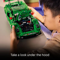 Thumbnail for LEGO Technic Porsche 911 GT3 R Rexy AO Racing Car Building Toy for Boys & Girls - Car Toy W/Realistic Steering & 6-Cylinder Engine for Kids & Auto Fans, Ages 11+ - Gift Idea for Birthdays - 42224