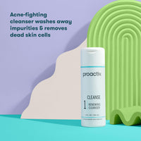 Thumbnail for Proactiv Acne Cleanser - Benzoyl Peroxide Face Wash and Acne Treatment - Daily Facial Cleanser and Hyularonic Acid Moisturizer with Exfoliating Beads - 60 Day Supply, 4 Fl Oz