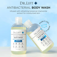 Thumbnail for DR. LIFT Antibacterial Body Wash, Refreshing Scent, Hydrating Shower or Bath Cleanser With Citric Acid, Spirulina, and Lemon, Clean Moisturizing Formula, Vegan, Paraben and Phthalate Free, 8 Fl Oz
