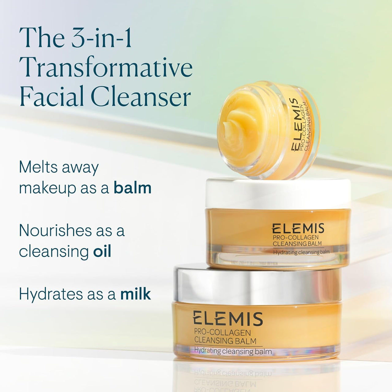 ELEMIS Pro-Collagen Cleansing Balm, Makeup Remover, Hydrating Facial Cleanser, Oil Cleanser