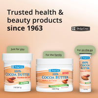 Thumbnail for De La Cruz Cocoa Butter - 100% Pure and Natural Cocoa Butter For Dry, Rough Skin - All Natural Hydrating Moisturizer, 2 OZ (Jar - 1 Count, 2 Ounce)
