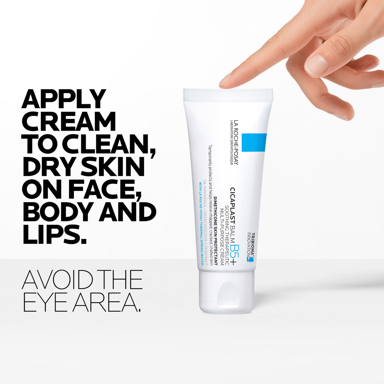 La Roche-Posay Cicaplast Balm B5, Healing Ointment and Soothing Therapeutic Multi Purpose Cream for Dry & Irritated Skin, Body and Hand Balm, Baby Safe, Fragrance Free
