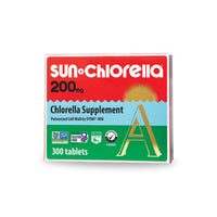 Thumbnail for Sun Chlorella 200 mg Green Algae Superfood Supplement - Pulverized Cell Wall - Chlorophyll, CGF, Active B12, Iron, Protein - Non-GMO - 300 Tablets