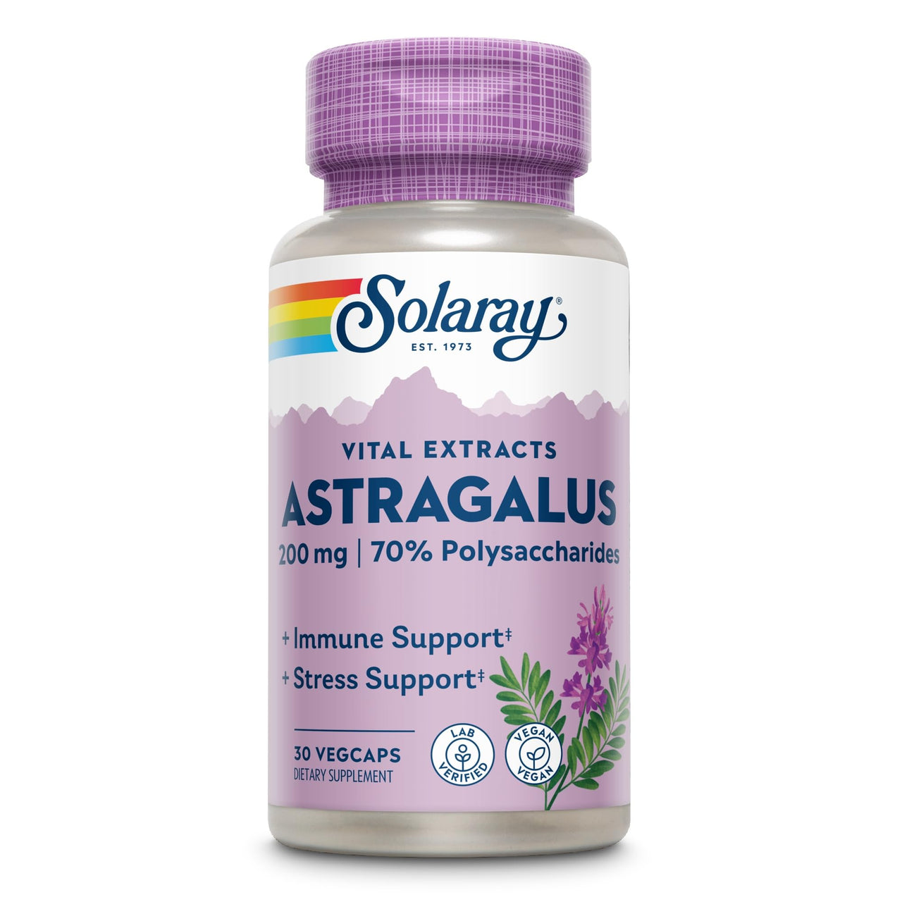 Solaray Astragalus Extract, 200mg, 30 Count