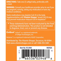 Thumbnail for The Vitamin Shoppe CoQ-10 Plus Vitamin E 100MG, Supports Cardiovascular, Energy Production & Cellular Health (120 Softgels)